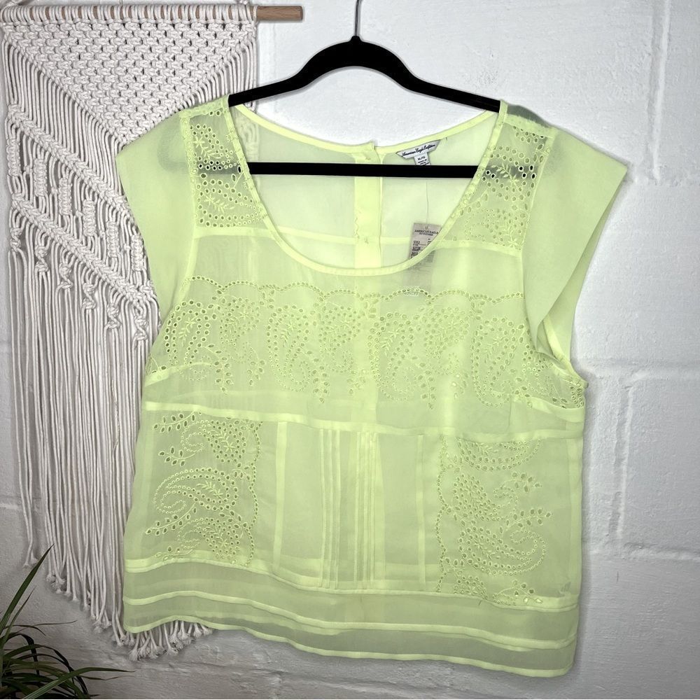 American Eagle | women nwt sheer tank top blouse
